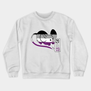 Asexual Pride Mouse Crewneck Sweatshirt